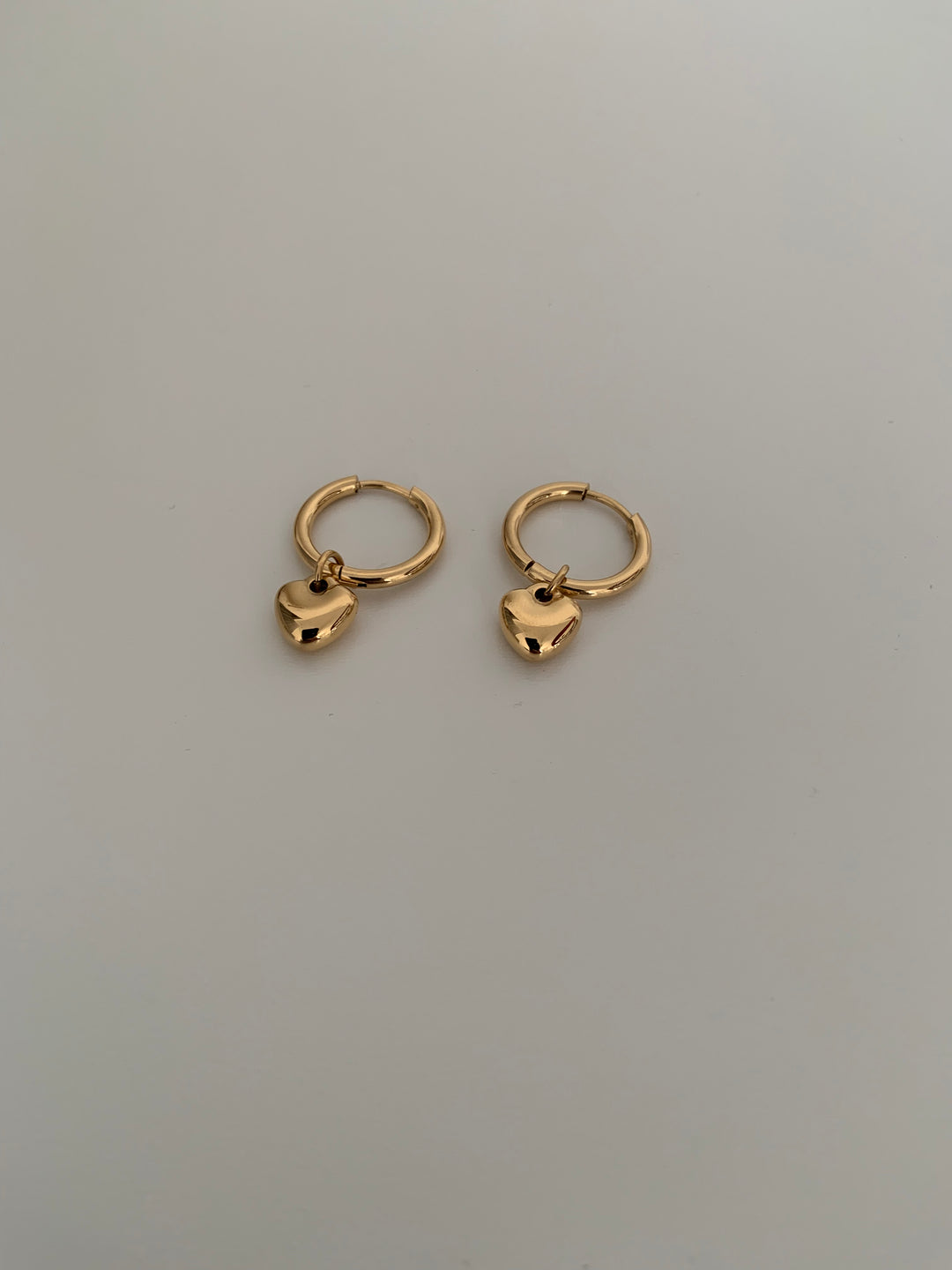 One Luv Tiny Gold Heart earring