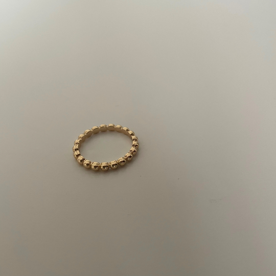 Sahari 18k Gold Filled Beaded Ring