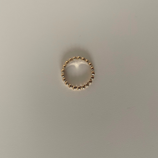 Sahari 18k Gold Filled Beaded Ring