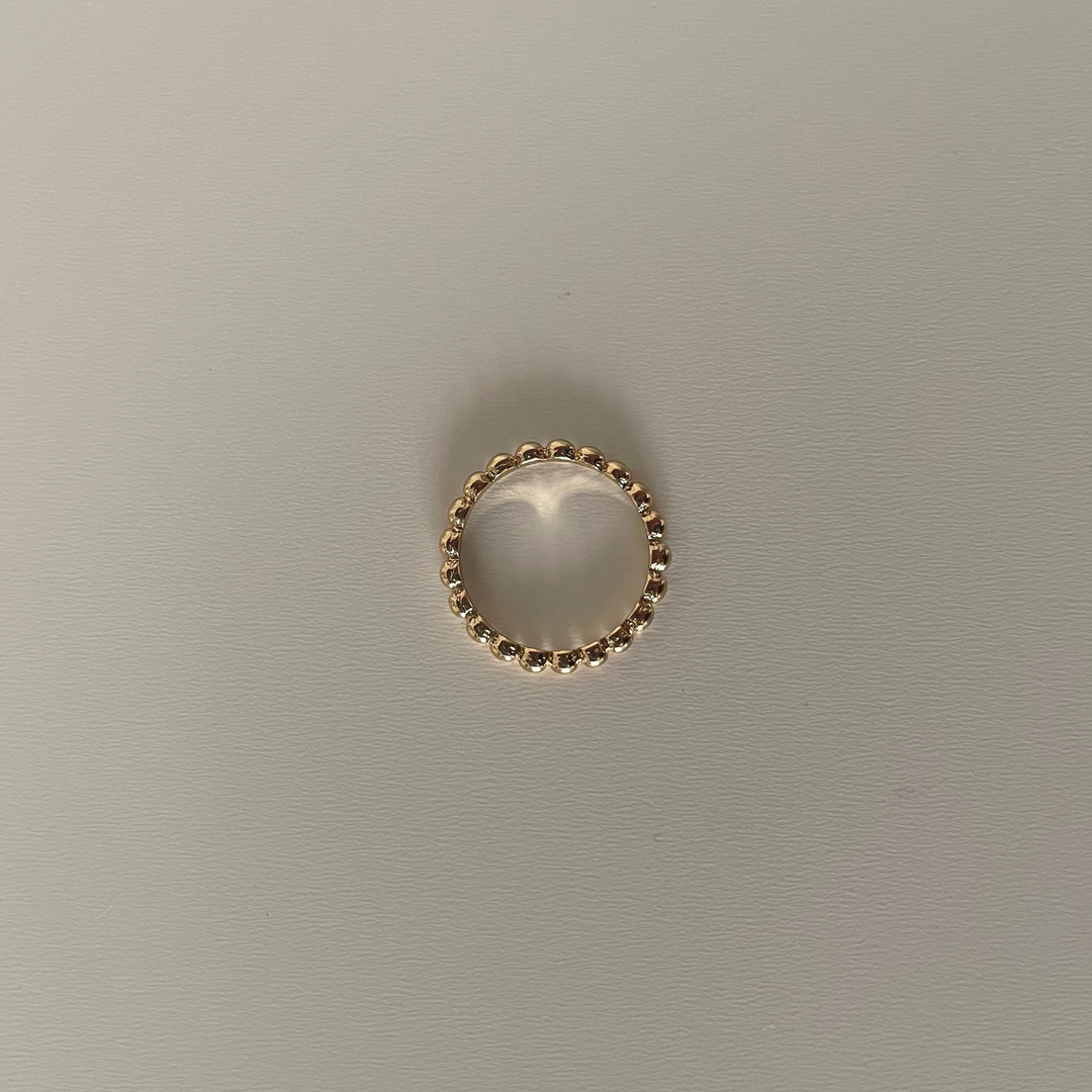 Sahari 18k Gold Filled Beaded Ring
