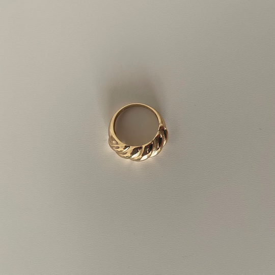 Issa 18k Gold Filled Croissant Ring
