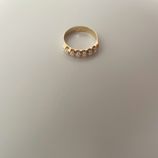 Kari 18k Gold Filled Pearl Ring
