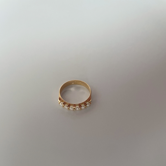 Kari 18k Gold Filled Pearl Ring