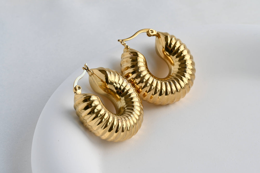 Viv Chunky Hoop Earrings