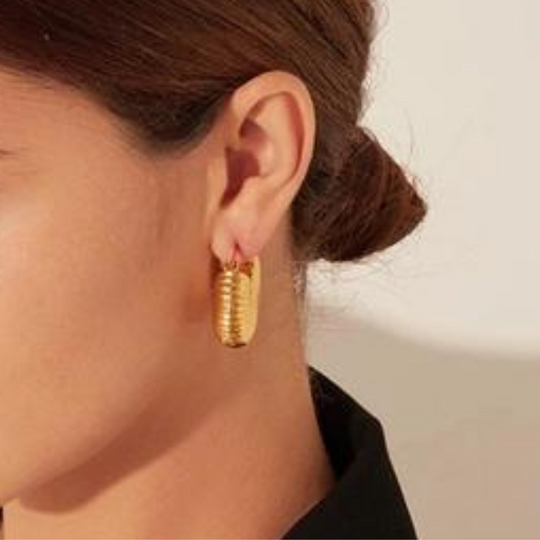 Viv Chunky Hoop Earrings