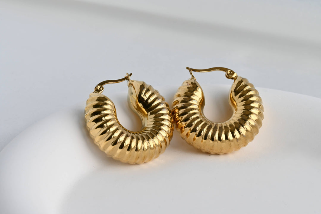 Viv Chunky Hoop Earrings