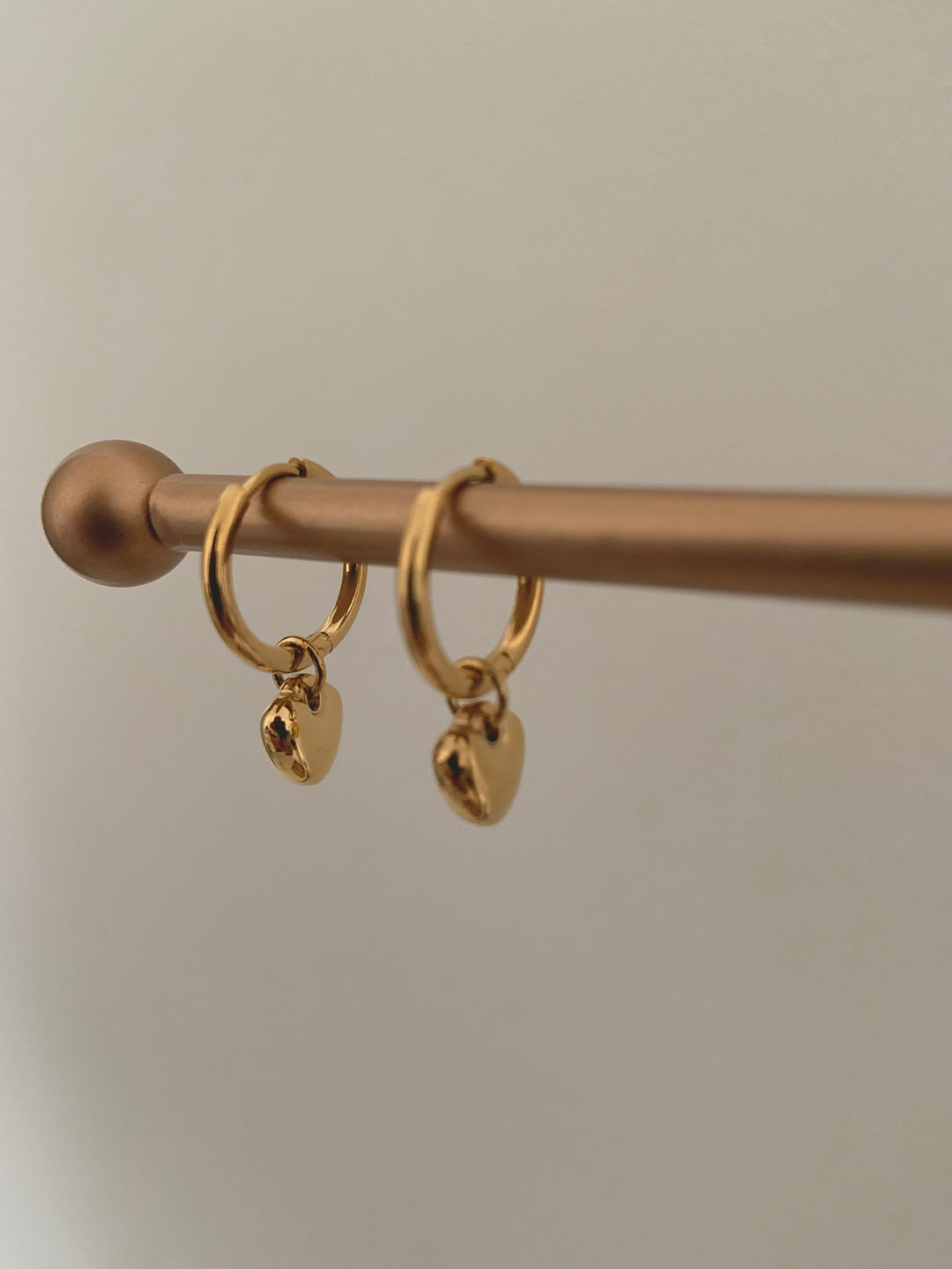 One Luv Tiny Gold Heart earring