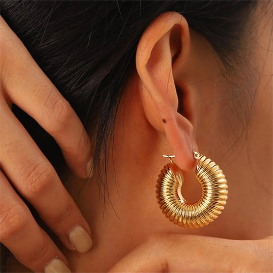 Viv Chunky Hoop Earrings