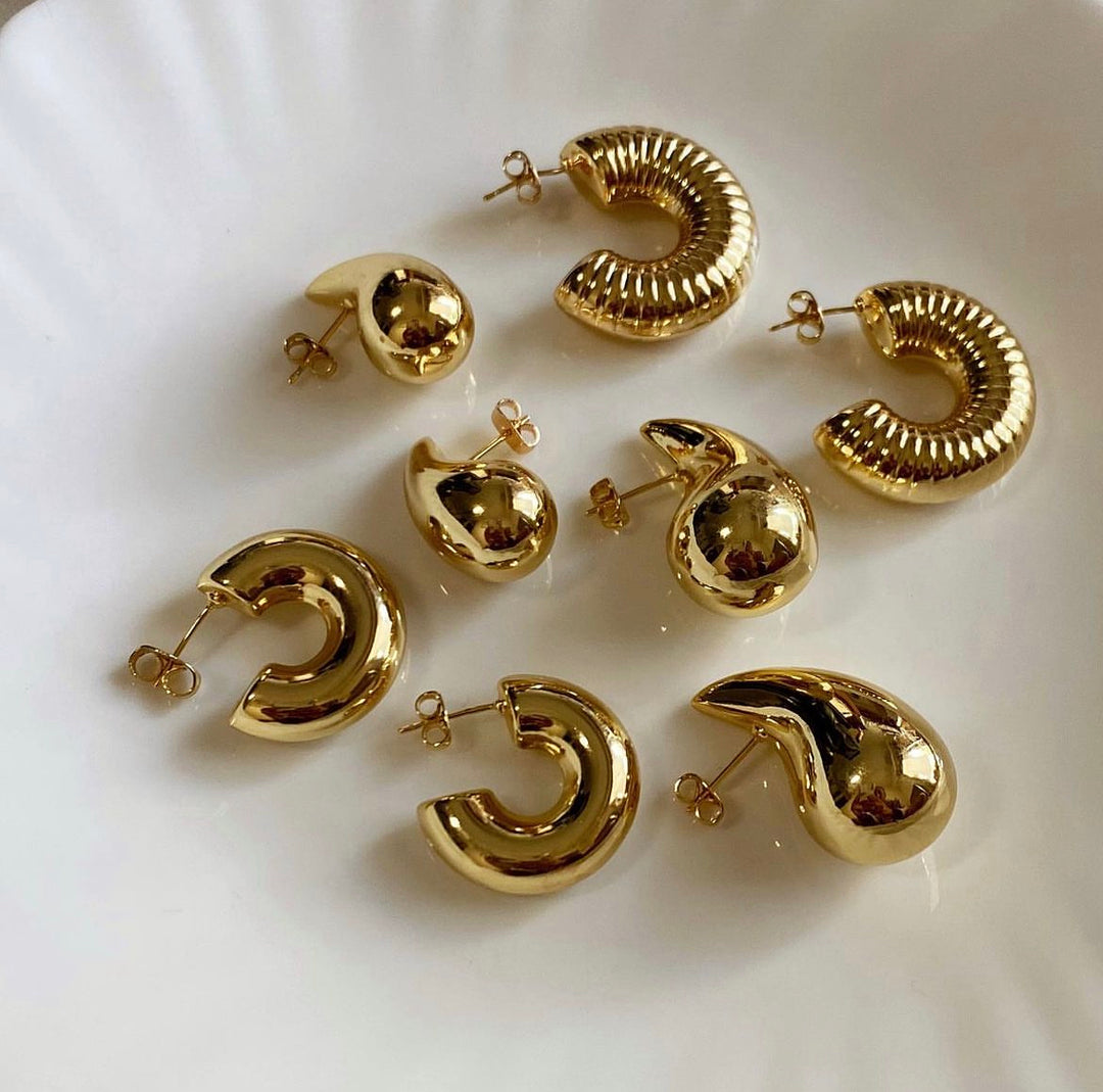 Viv Chunky Hoop Earrings