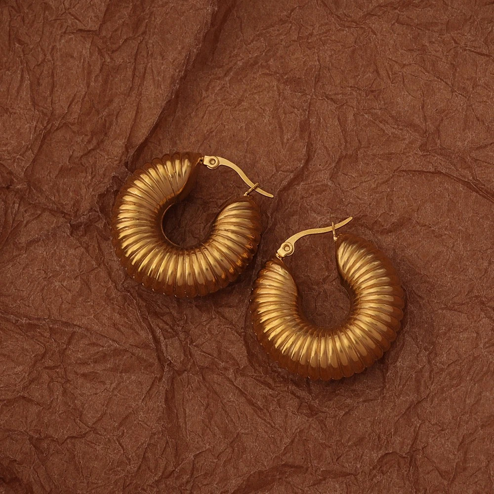 Viv Chunky Hoop Earrings