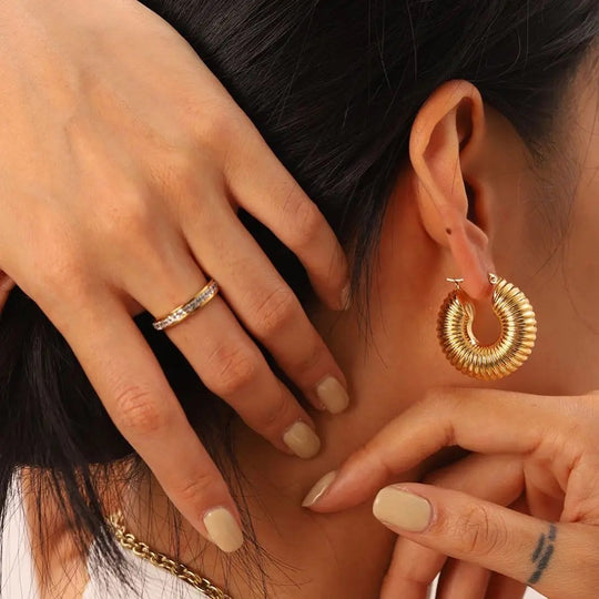Viv Chunky Hoop Earrings