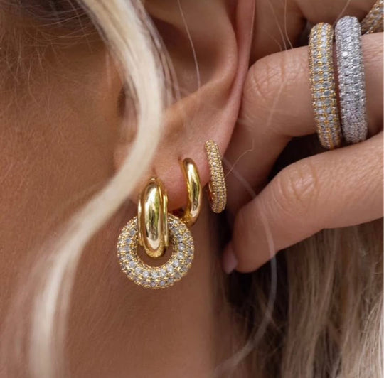 Harlow Double Hoop Earrings