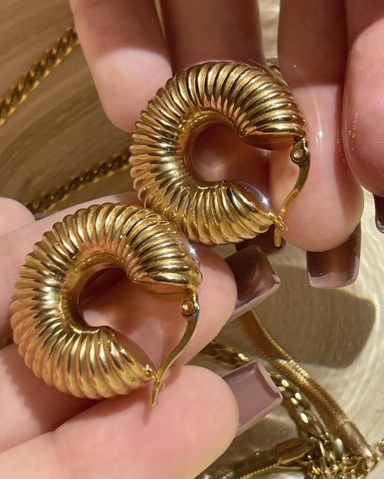 Viv Chunky Hoop Earrings