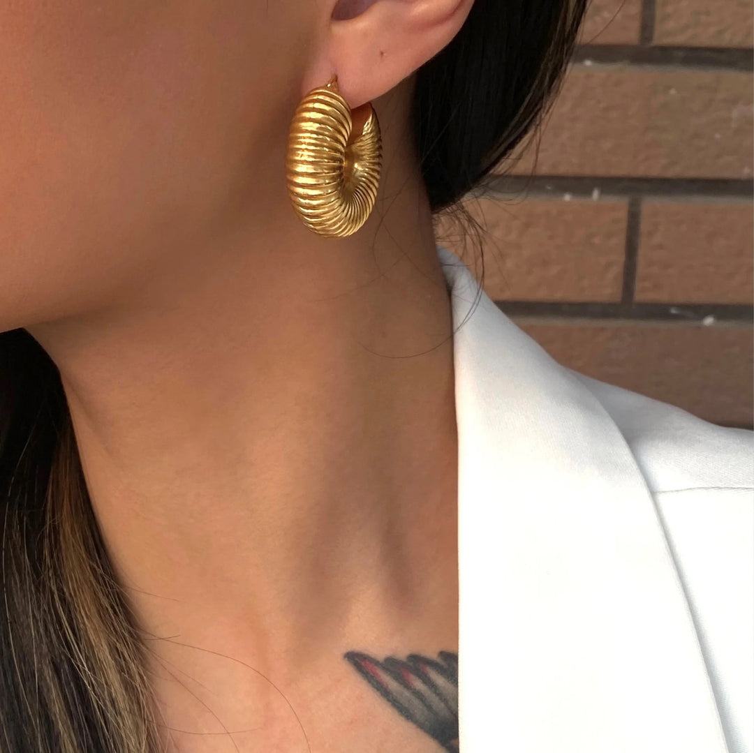 Viv Chunky Hoop Earrings