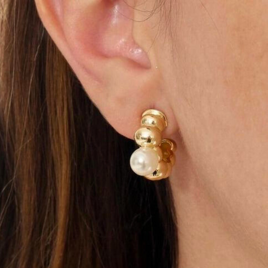 Rica 18k Gold Filled C-Hoop Earrings