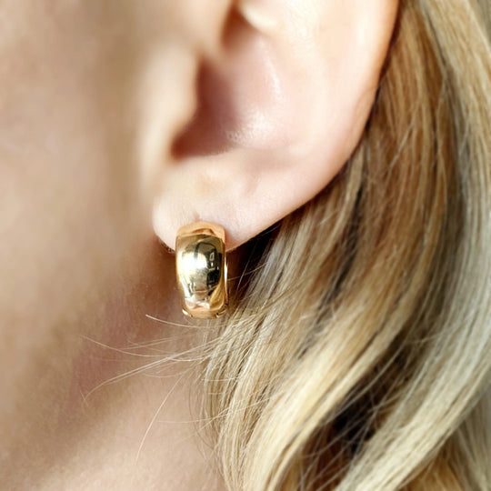 Sia 18k Gold Filled Chunky Clicker Earrings